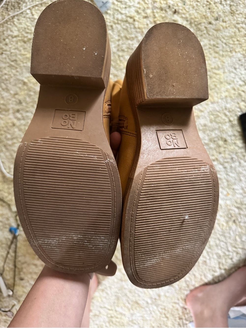 No Boundaries Tan Zip-Up Mid-Calf Boots - Picture 3 of 3